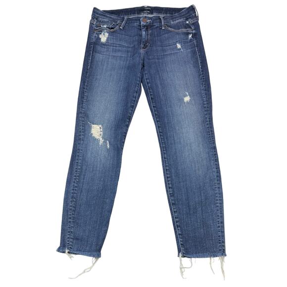 MOTHER The Looker Ankle Skinny Fray in Alley Cat Size 28 - Picture 2 of 8